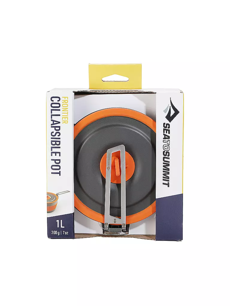 SEA TO SUMMIT | Olla de camping Frontier UL Collapsible Pot 1L | Naranja