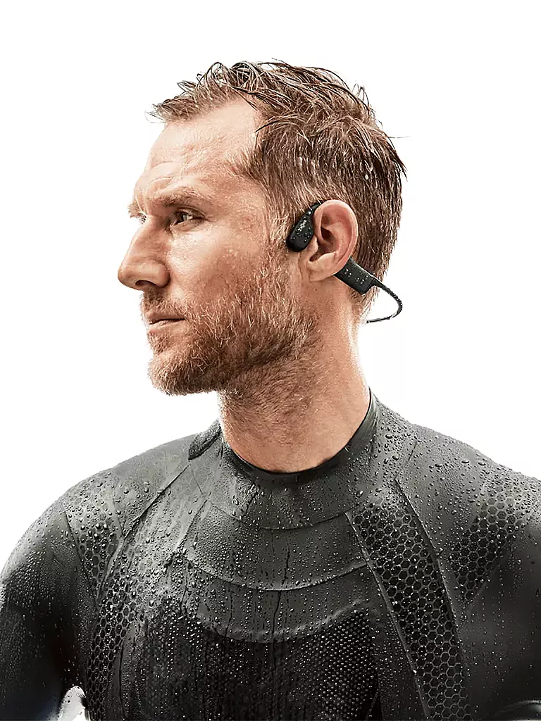 SHOKZ | Auriculares deportivos de conducción ósea OpenSwim | Negro