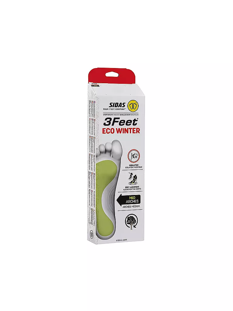 SIDAS | Plantilla para botas de esquí 3Feet Eco Winter Mid | Rojo