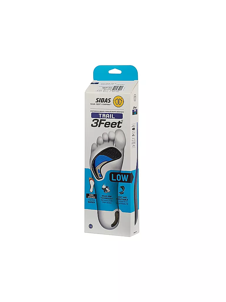 SIDAS | Plantillas para correr 3Feet Trail Low | Azul