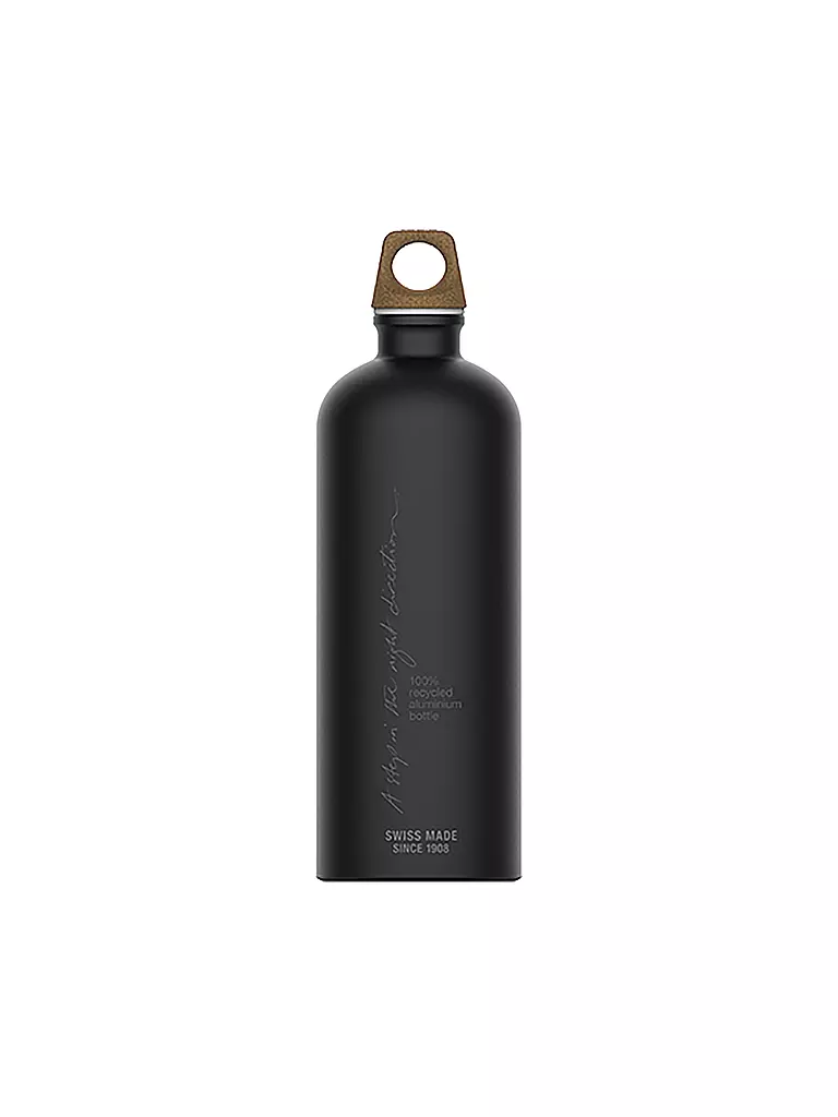 SIGG | Botella de agua Traveller MyPlanet Direction Plain 1L | Negro