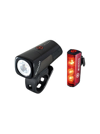 SIGMA | Juego de luces para bicicleta con batería Buster 400 con luz trasera Blaze Flash