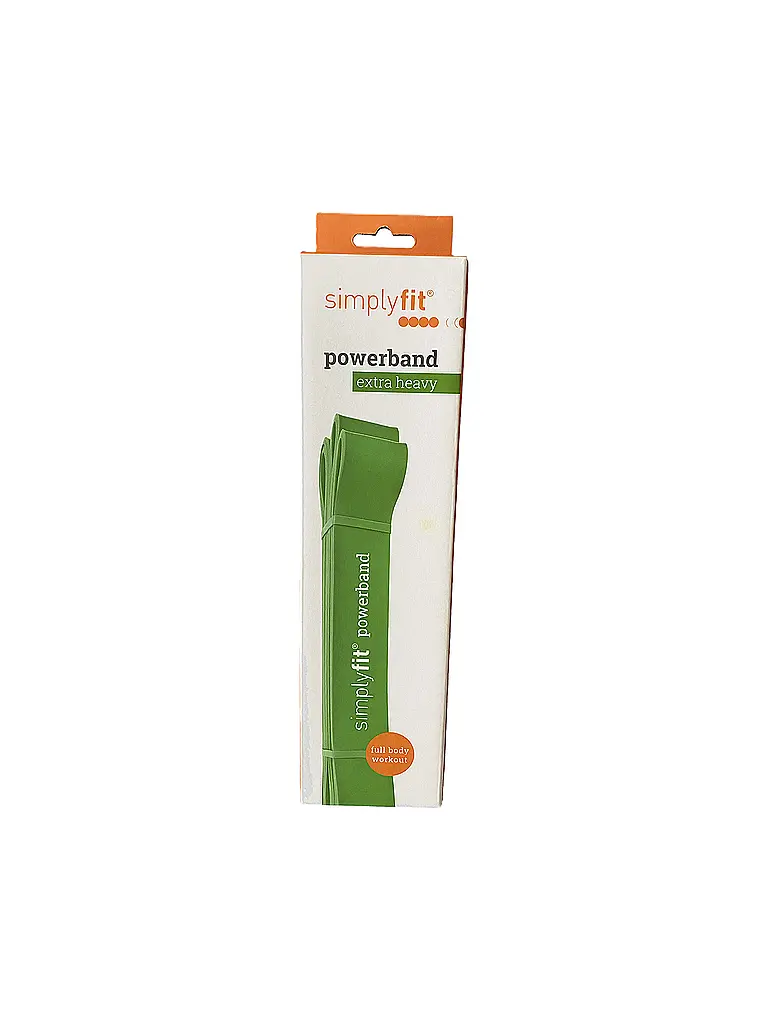 SIMPLY FIT | Banda de entrenamiento Power Band verde extra fuerte | 