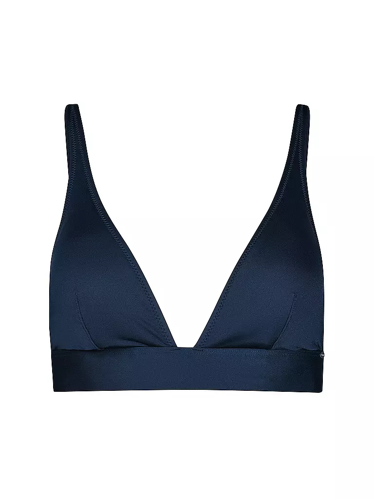 SKINY | Top de bikini triángulo para mujer con almohadillas extraíbles | Azul oscuro