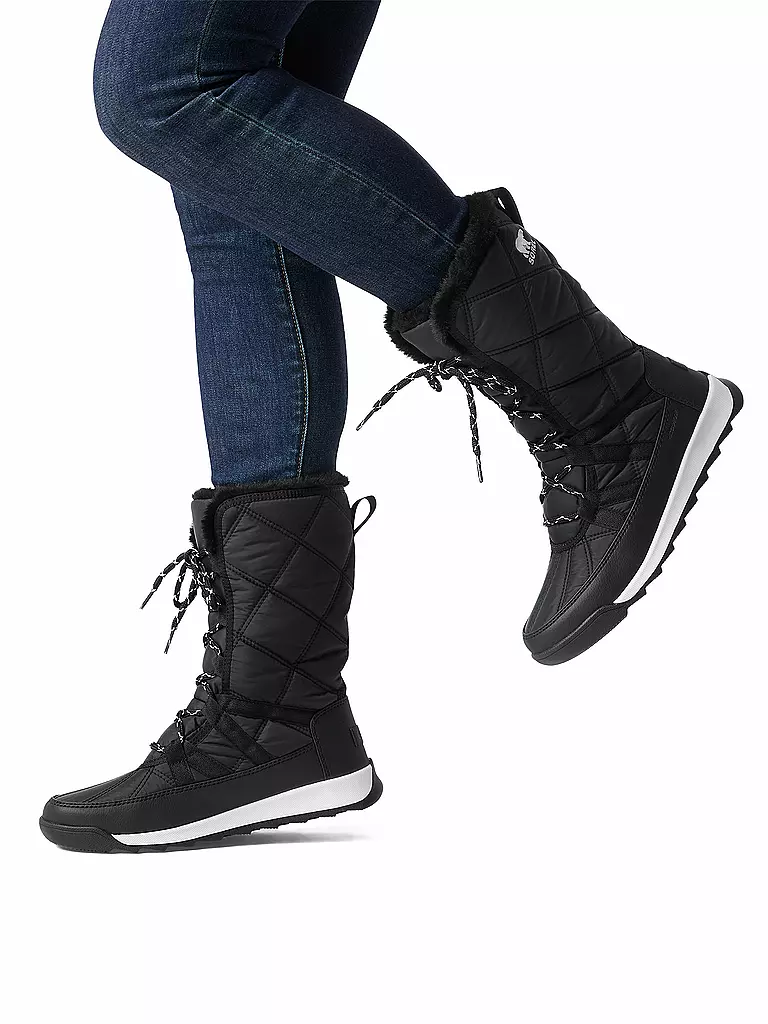 SOREL | Botas de invierno para mujer Whitney II Plus Tall Lace WP | Negro