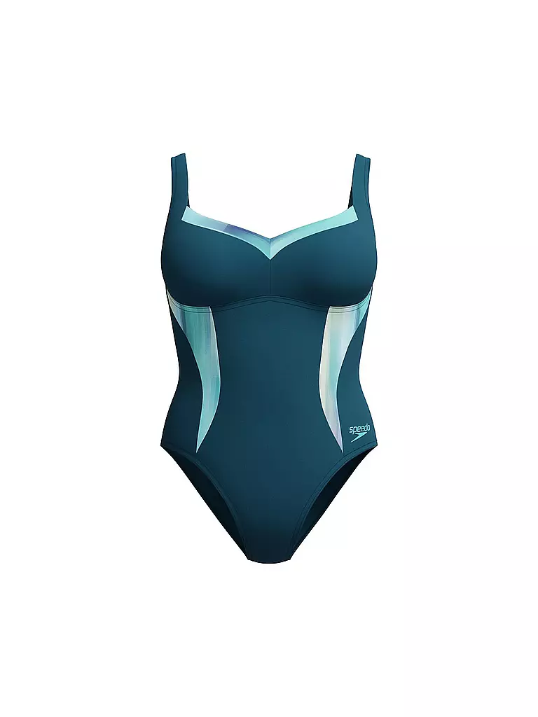 SPEEDO | Bañador modelador estampado para mujer | Petróleo