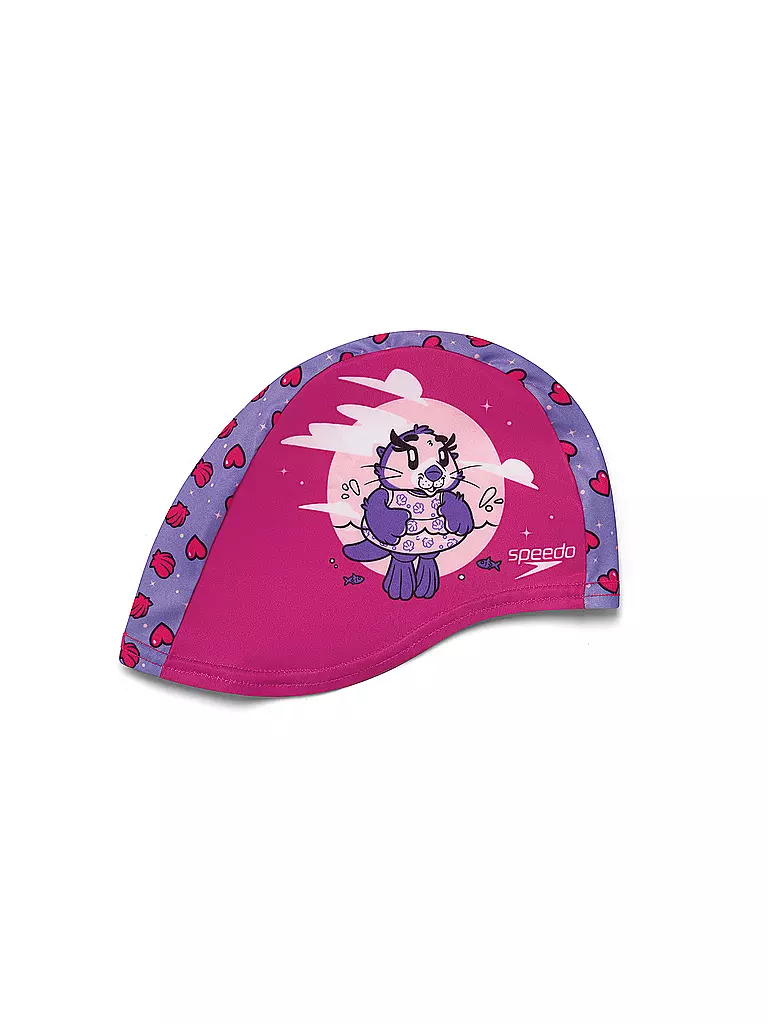 SPEEDO | Gorro de natación estampado para niña | Fucsia