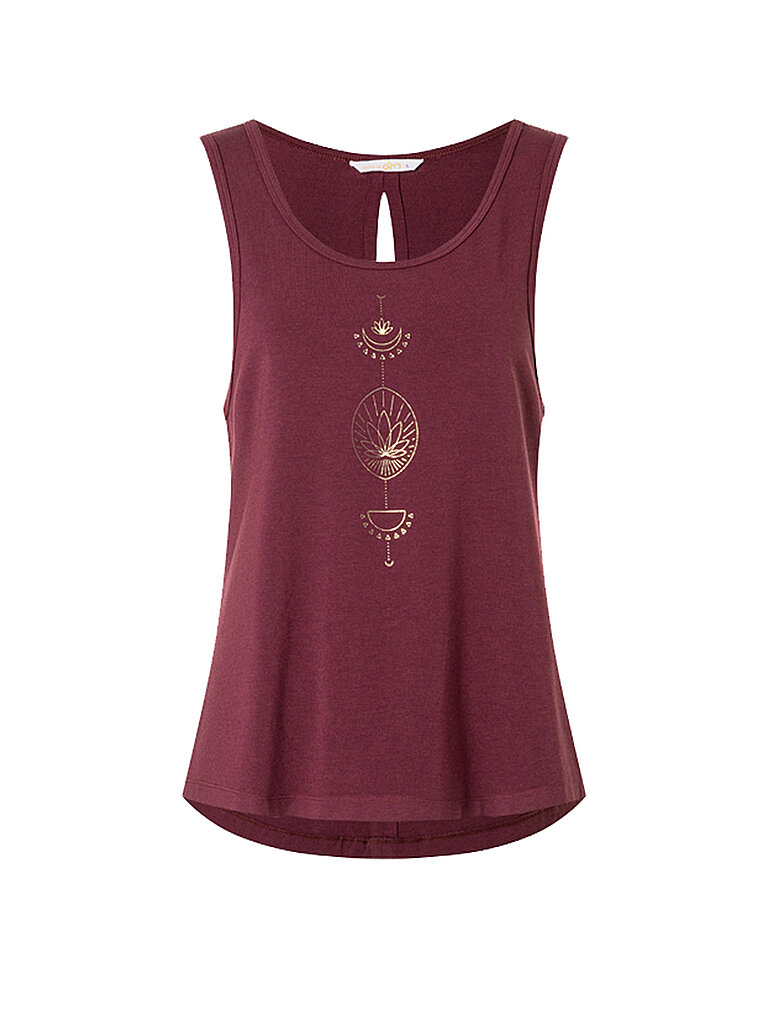 Camiseta de yoga Vahita para mujer rojo oscuro XS