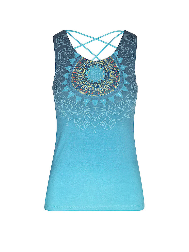 Damen Yogatank Vartula turquesa S