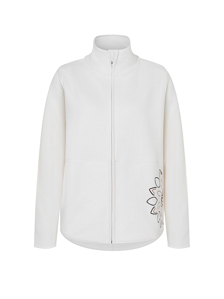 Chaqueta de forro polar de yoga para mujer Mena crema L