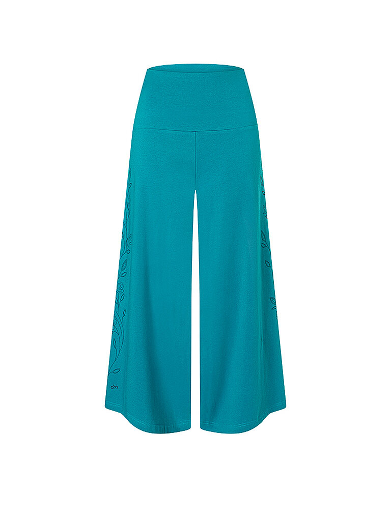 Pantalones de yoga culotte para mujer turquesa M