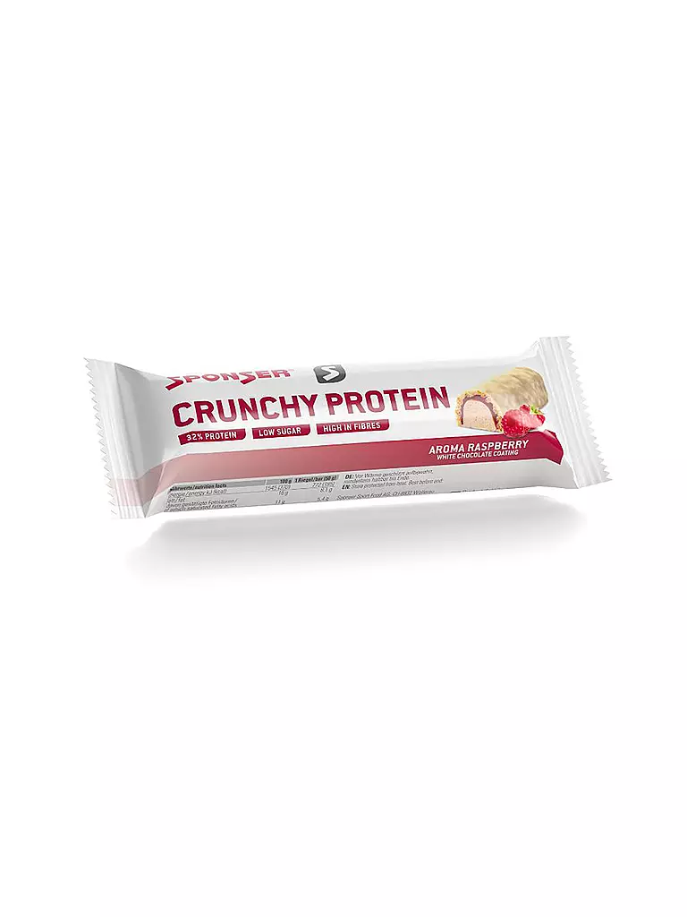 SPONSER | Barrita de proteína crujiente frambuesa-yogur, barrita de 50 g | Multicolor