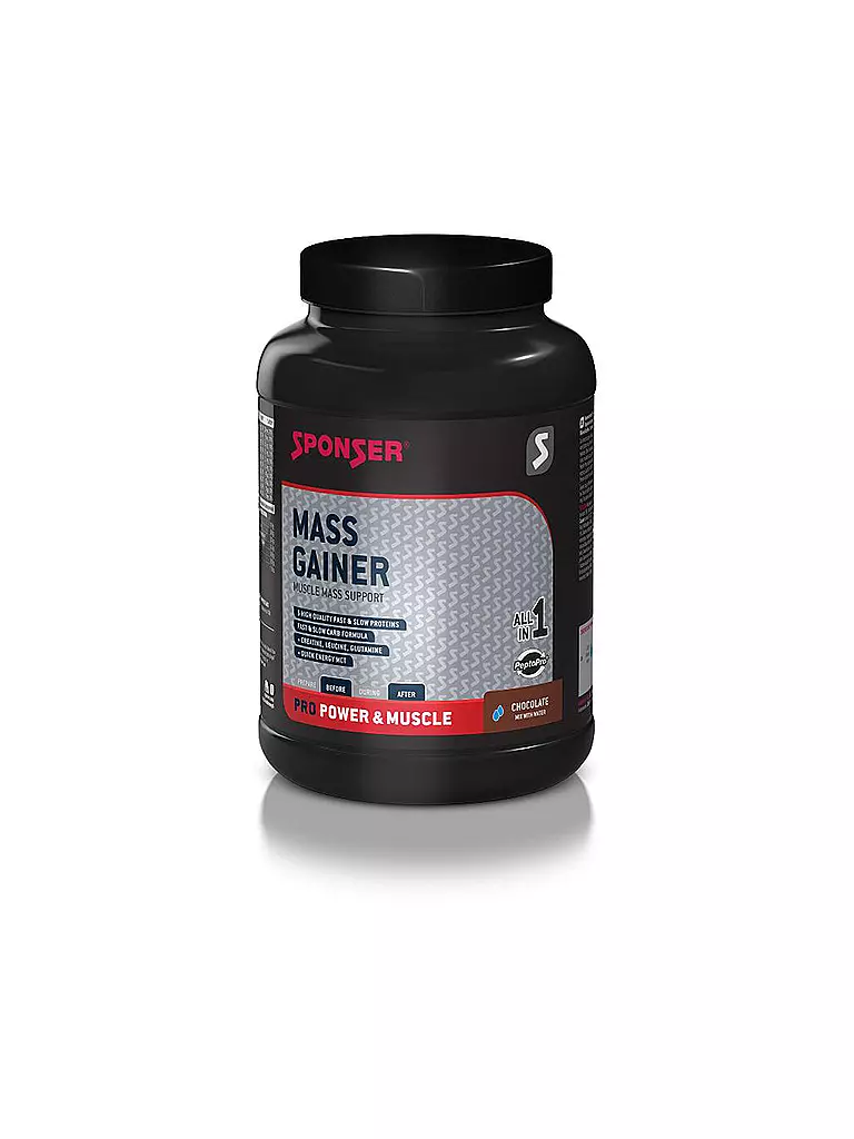 SPONSER | Mass Gainer Chocolate, bote de 1200 g | Multicolor