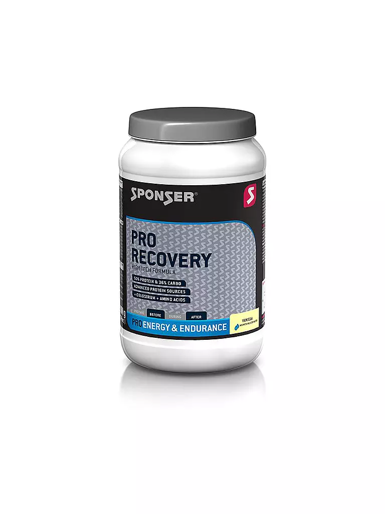 SPONSER | Pro Recovery 50% Proteína / 36% Carbo Vainilla, Lata de 900 g | Multicolor