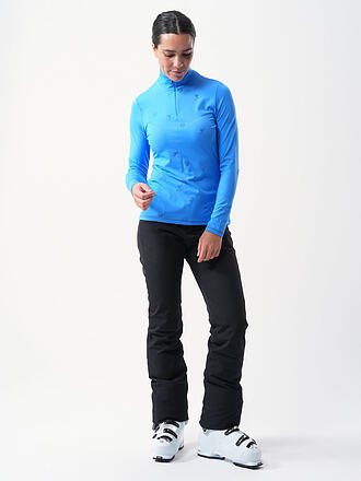 SPORTALM | Camiseta interior con cremallera para mujer con estampado flocado integral