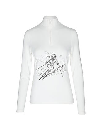 SPORTALM | Camiseta interior de mujer con cremallera y estampado exclusivo