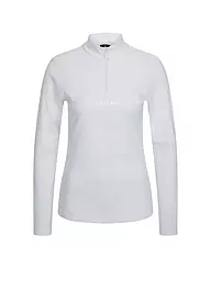 SPORTALM | Camiseta térmica de esquí con cremallera y forro polar para mujer | Blanco