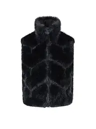 SPORTALM | Chaleco de mujer de piel sintética | Negro