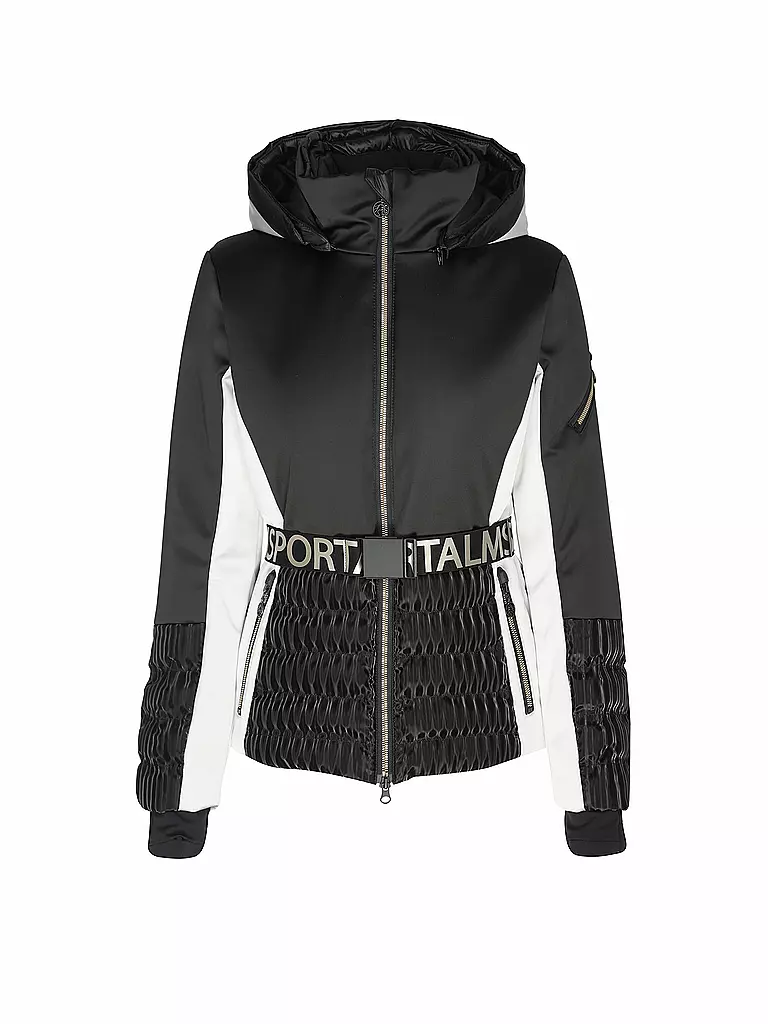 SPORTALM | Chaqueta de esquí con capucha para mujer | Negro