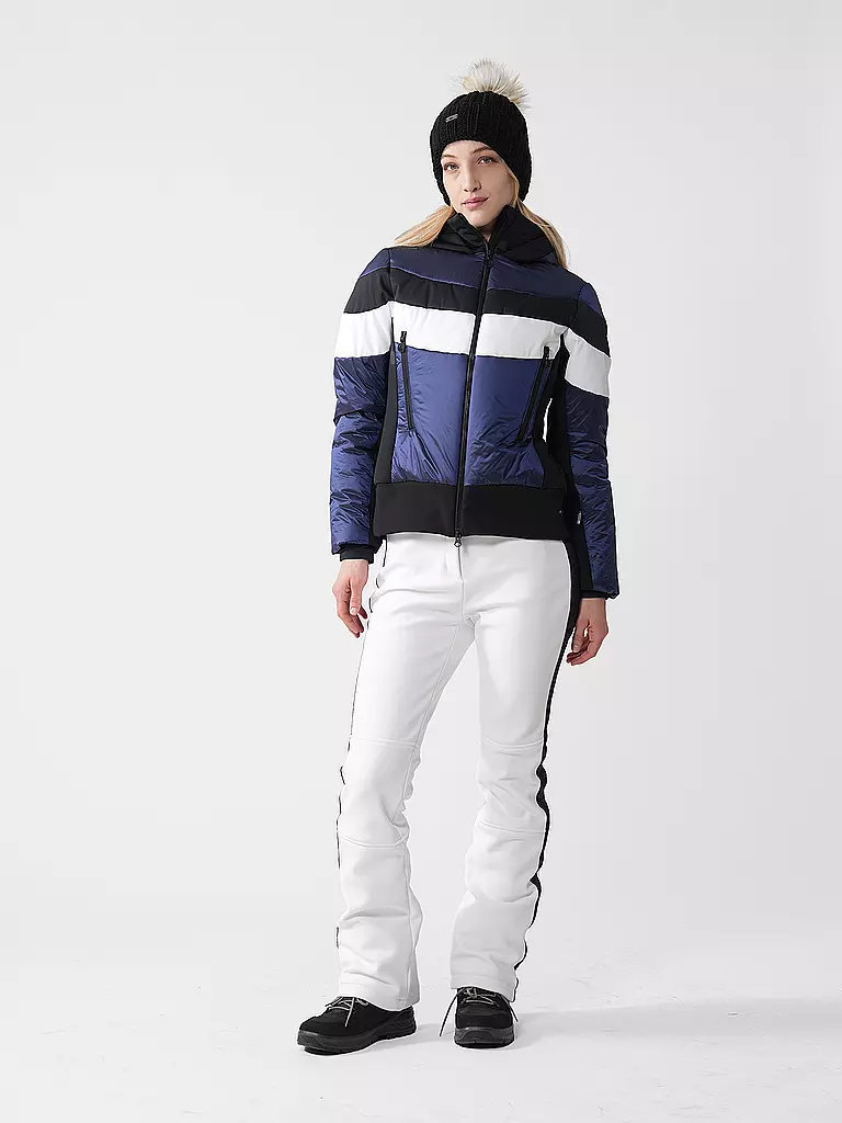 SPORTALM | Chaqueta de esquí con capucha para mujer | Azul oscuro