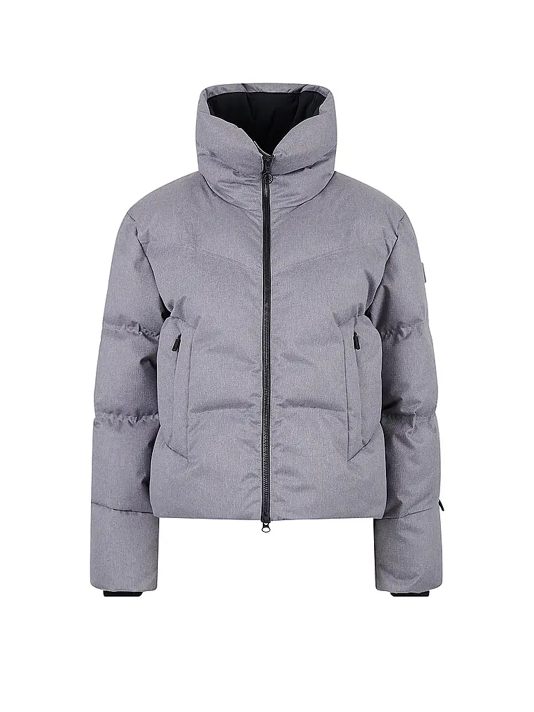 SPORTALM | Chaqueta de esquí de plumón para mujer con aspecto melange | Gris