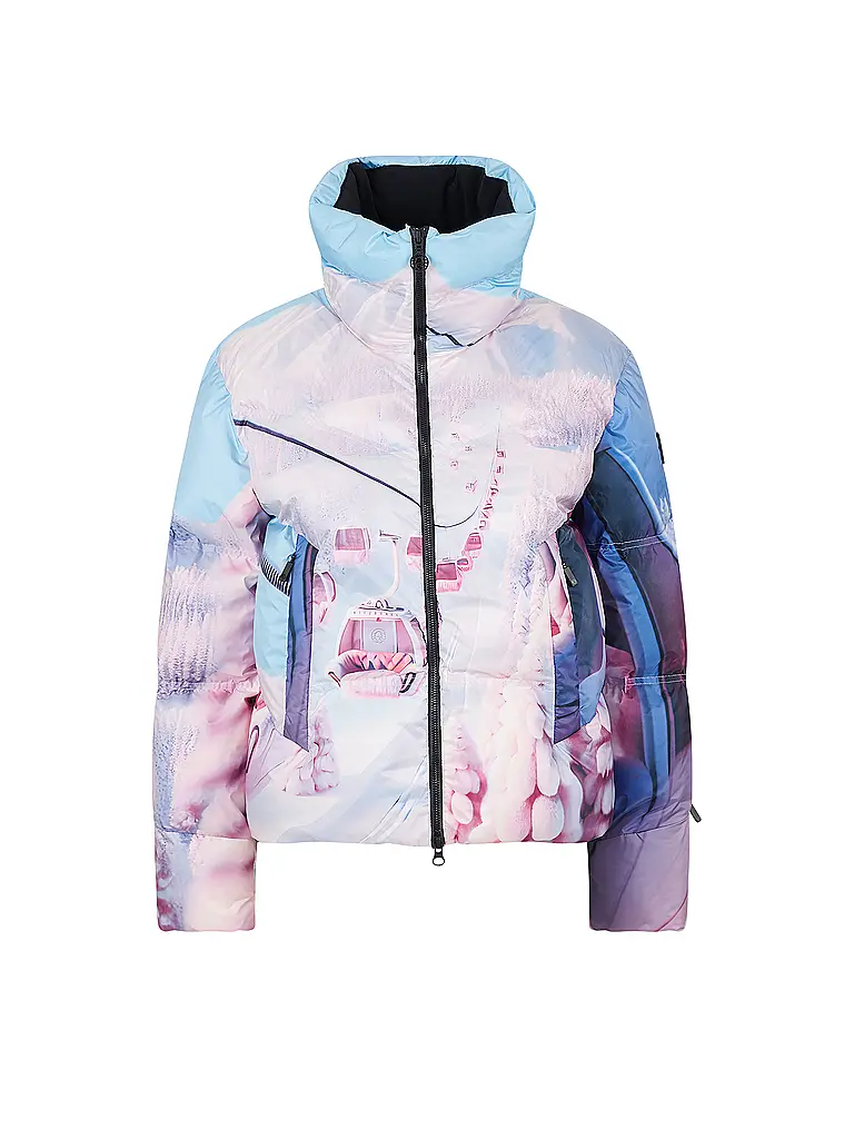 SPORTALM | Chaqueta de esquí de plumón para mujer con estampado exclusivo | Multicolor