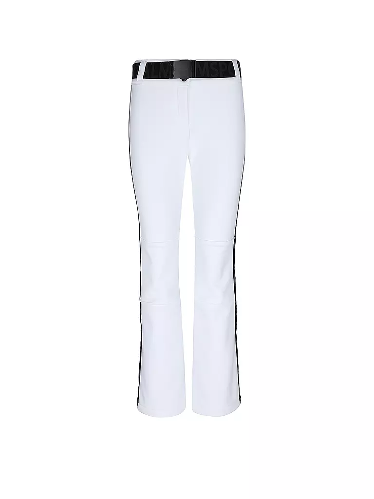 SPORTALM | Damen Ski  Softshell-Hose mit Gürtel | Blanco