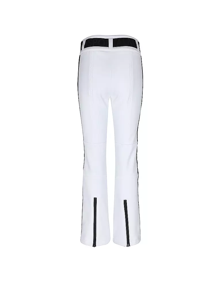 SPORTALM | Damen Ski  Softshell-Hose mit Gürtel | Blanco