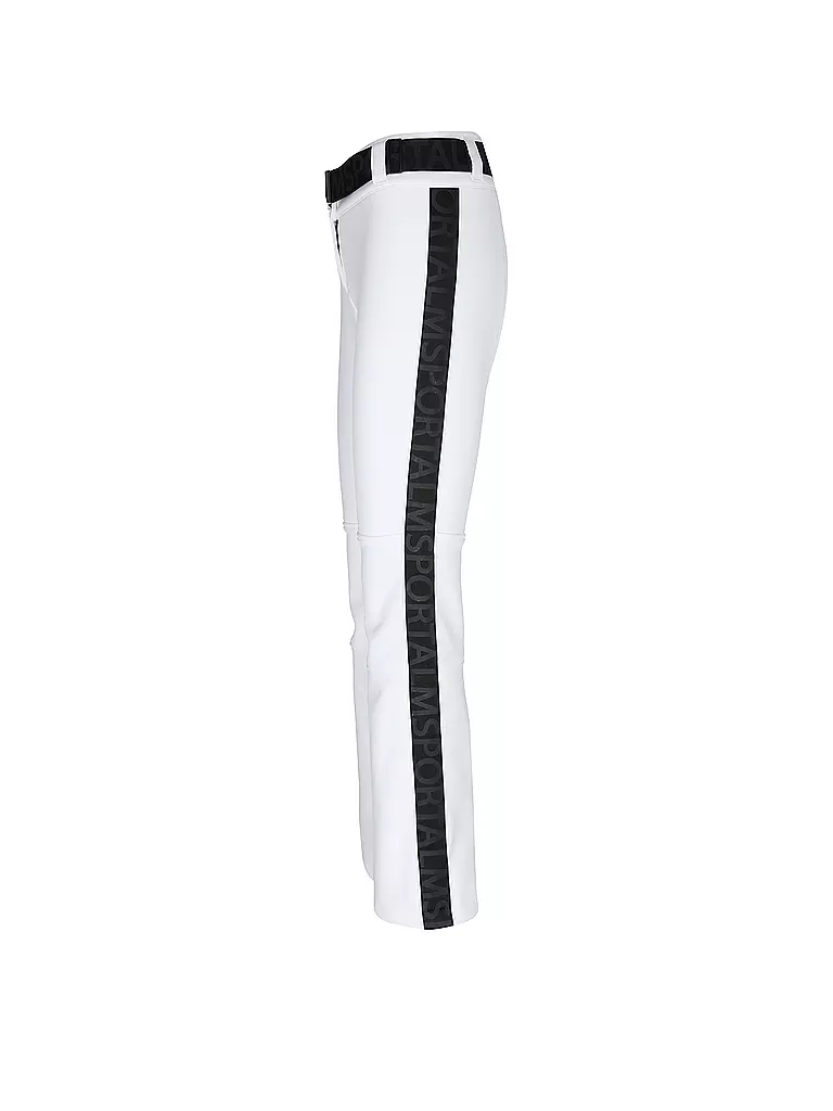 SPORTALM | Damen Ski  Softshell-Hose mit Gürtel | Blanco