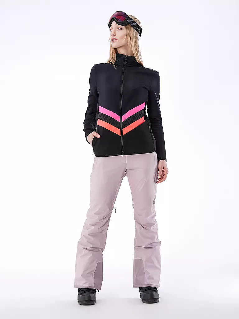 SPORTALM | Damen Unterziehjacke mit Effektstreifen  | Negro