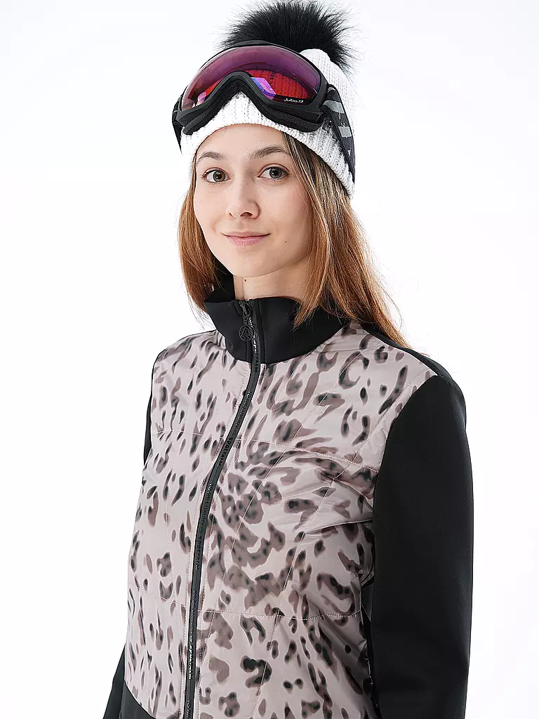 SPORTALM | Damen Unterziehjacke mit Leo-Dessin | 
