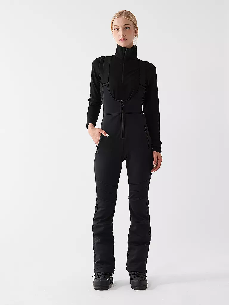 SPORTALM | Pantalón de esquí para mujer con tirantes | Negro