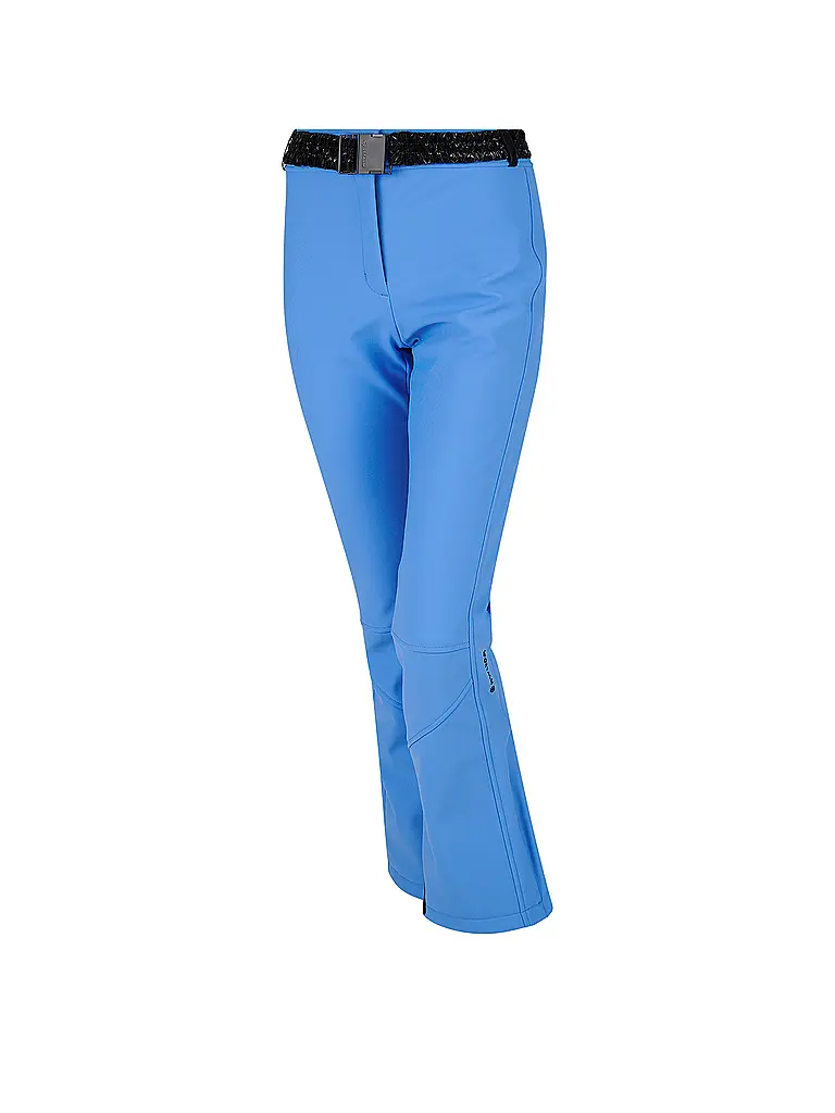 SPORTALM | Pantalón de esquí softshell para mujer con líneas dinámicas | Azul