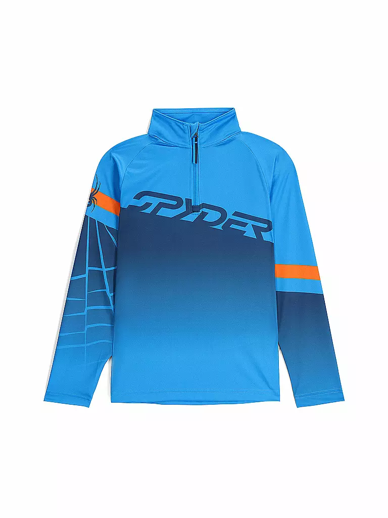SPYDER | Camiseta interior con cremallera Incline para niños | Azul