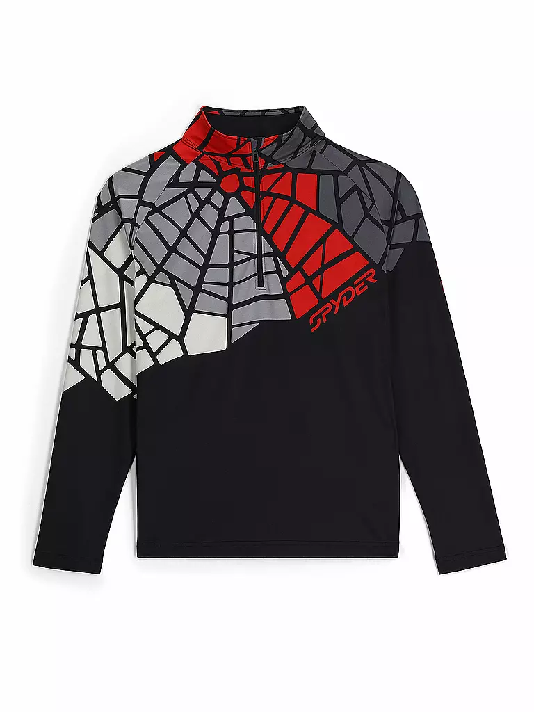 SPYDER | Camiseta interior con cremallera Legacy para hombre | Negro