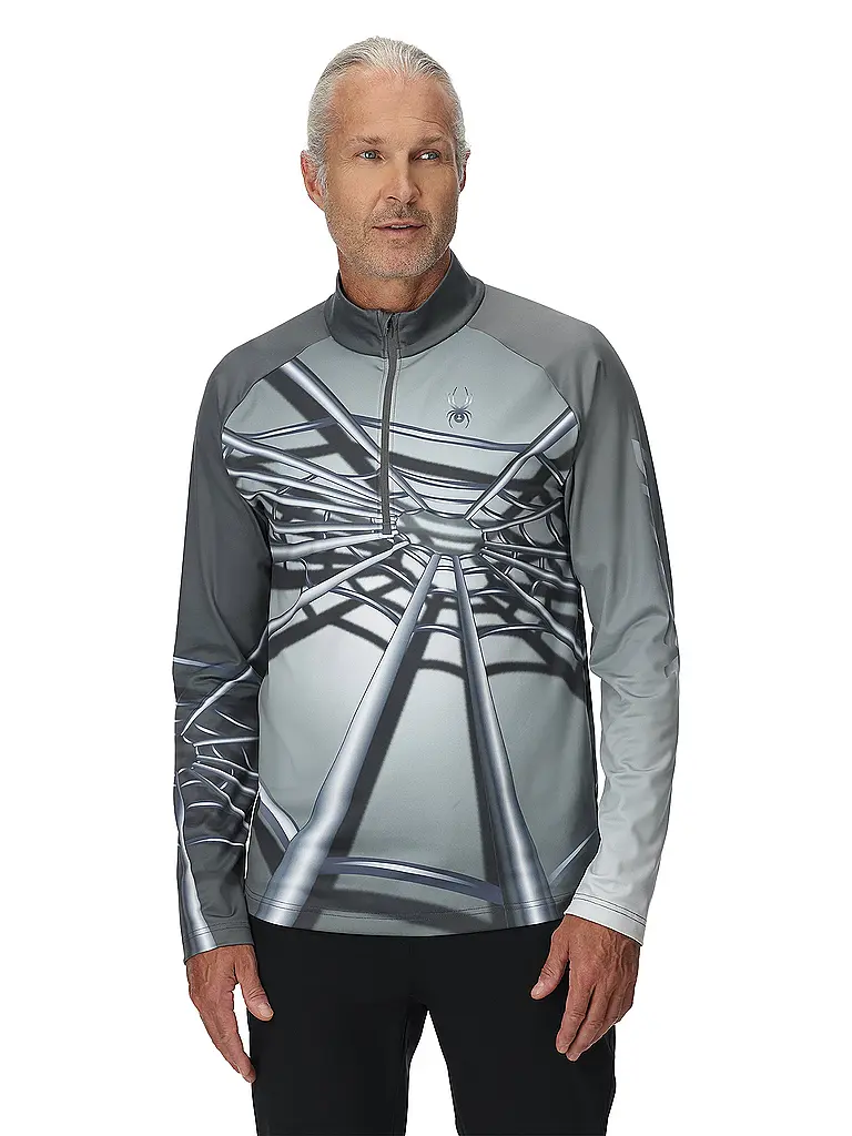 SPYDER | Camiseta interior con cremallera Legacy para hombre | Gris