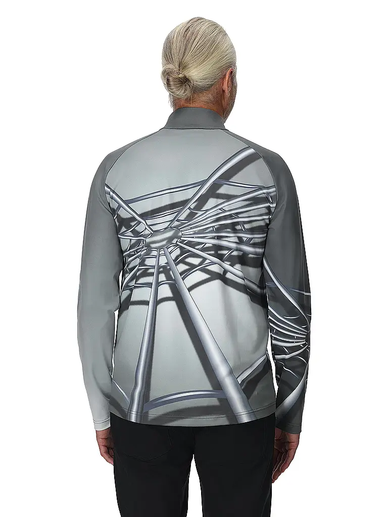 SPYDER | Camiseta interior con cremallera Legacy para hombre | Gris