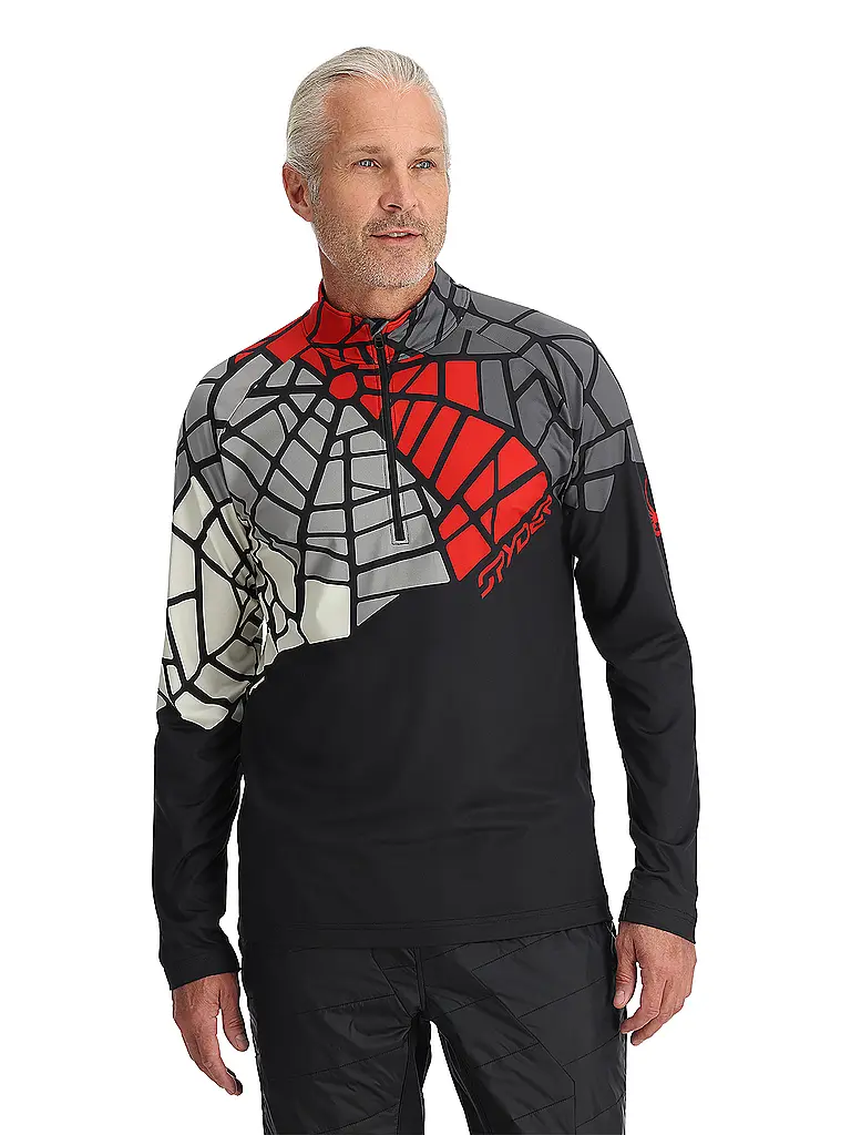 SPYDER | Camiseta interior con cremallera Vital para hombre | Negro