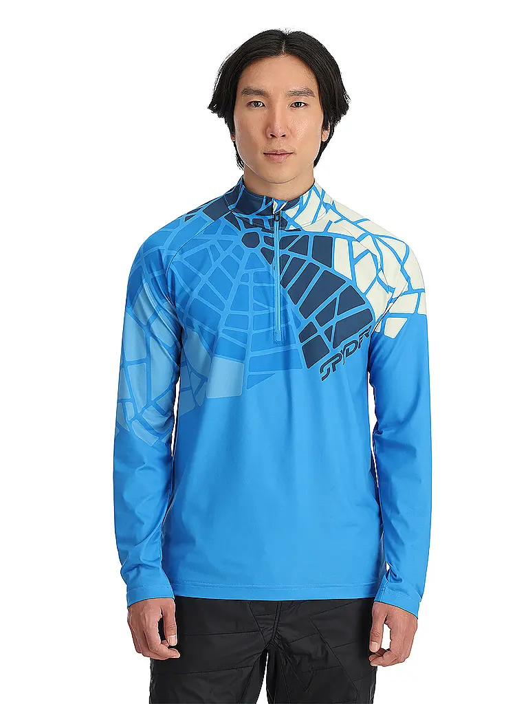 SPYDER | Camiseta interior con cremallera Vital para hombre | Azul