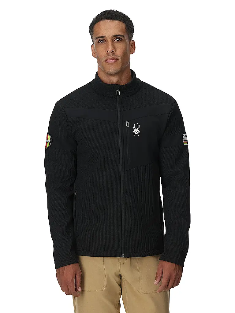 SPYDER | Forro polar para hombre Wengen Bandit | Negro