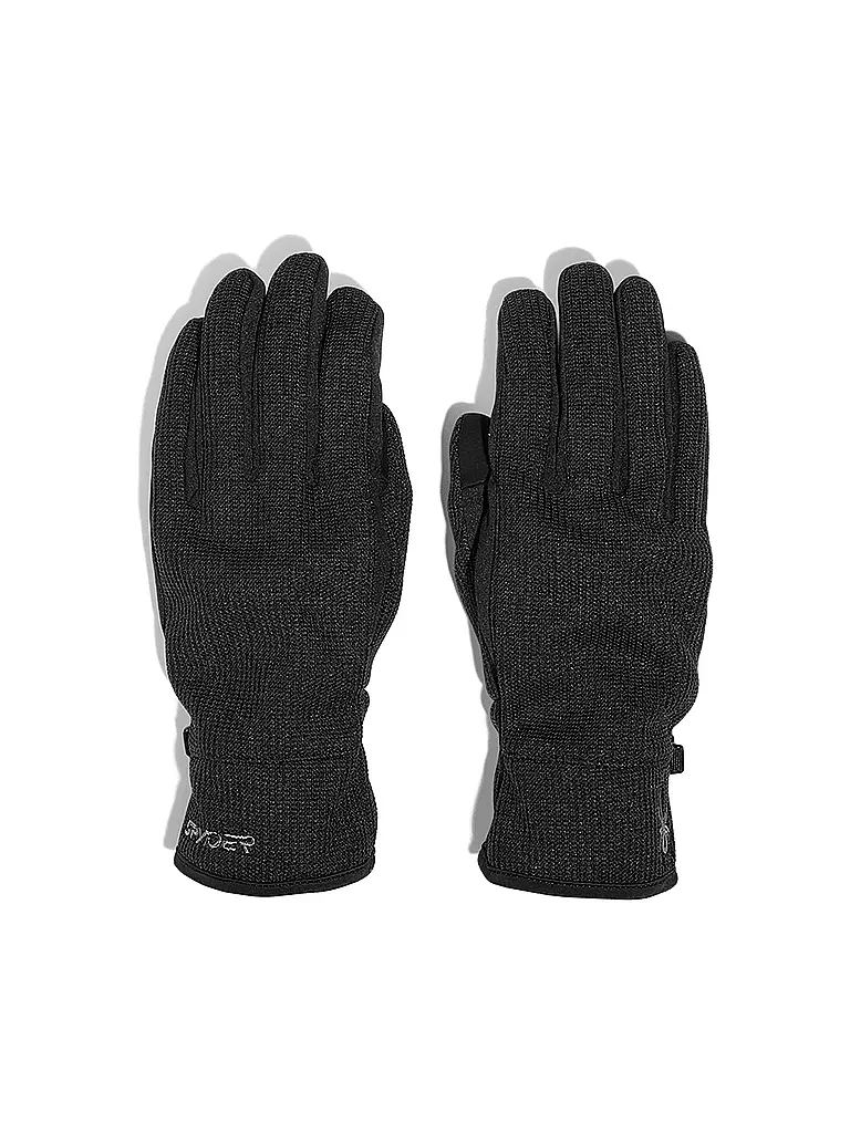 SPYDER | Guantes de punto Bandit para hombre | Negro
