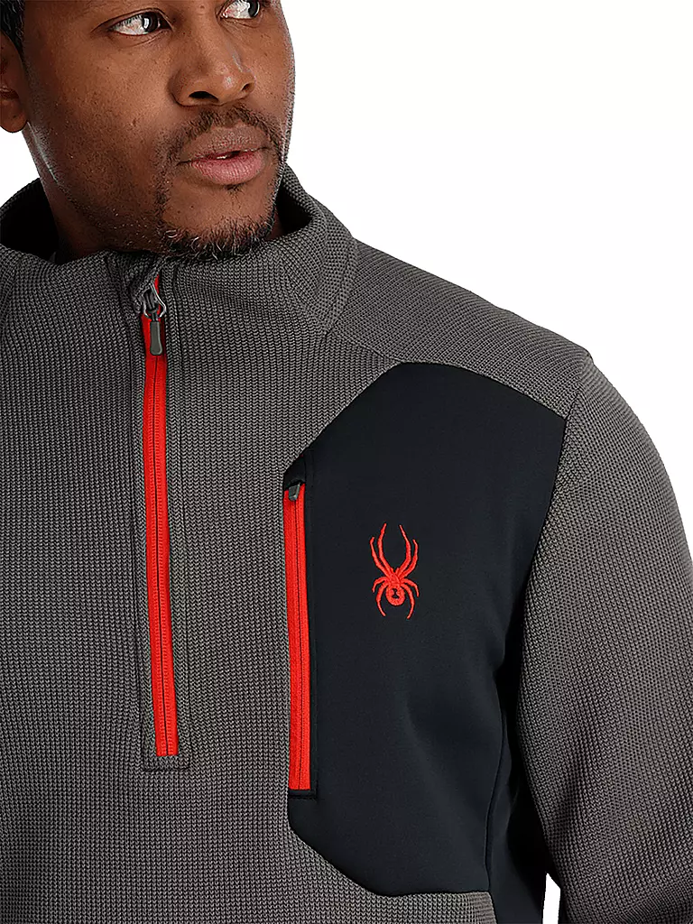 SPYDER | Herren Pullover mit 1/2 Zip BANDIT | Gris