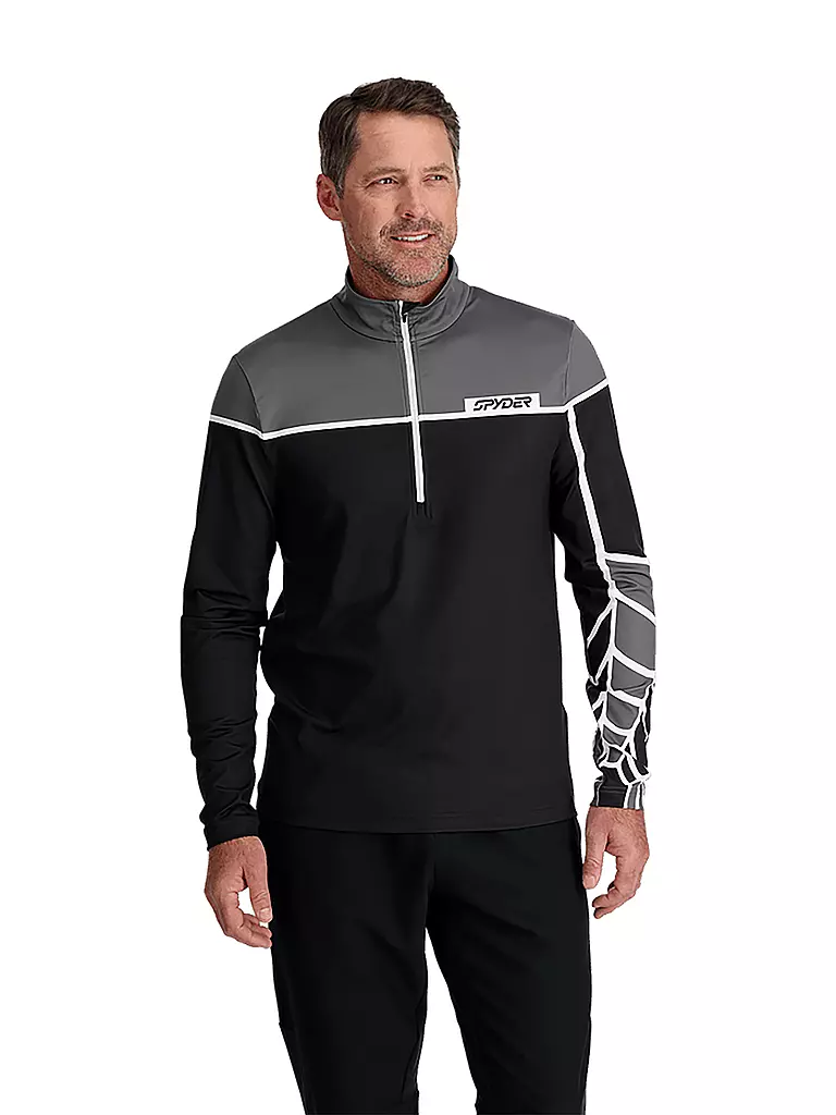 SPYDER | Herren Unterzieh Zipshirt Capitol | Negro