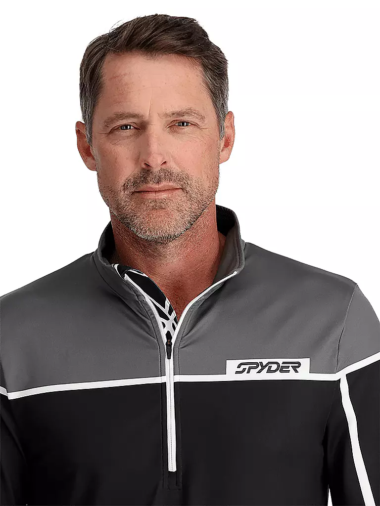 SPYDER | Herren Unterzieh Zipshirt Capitol | Negro
