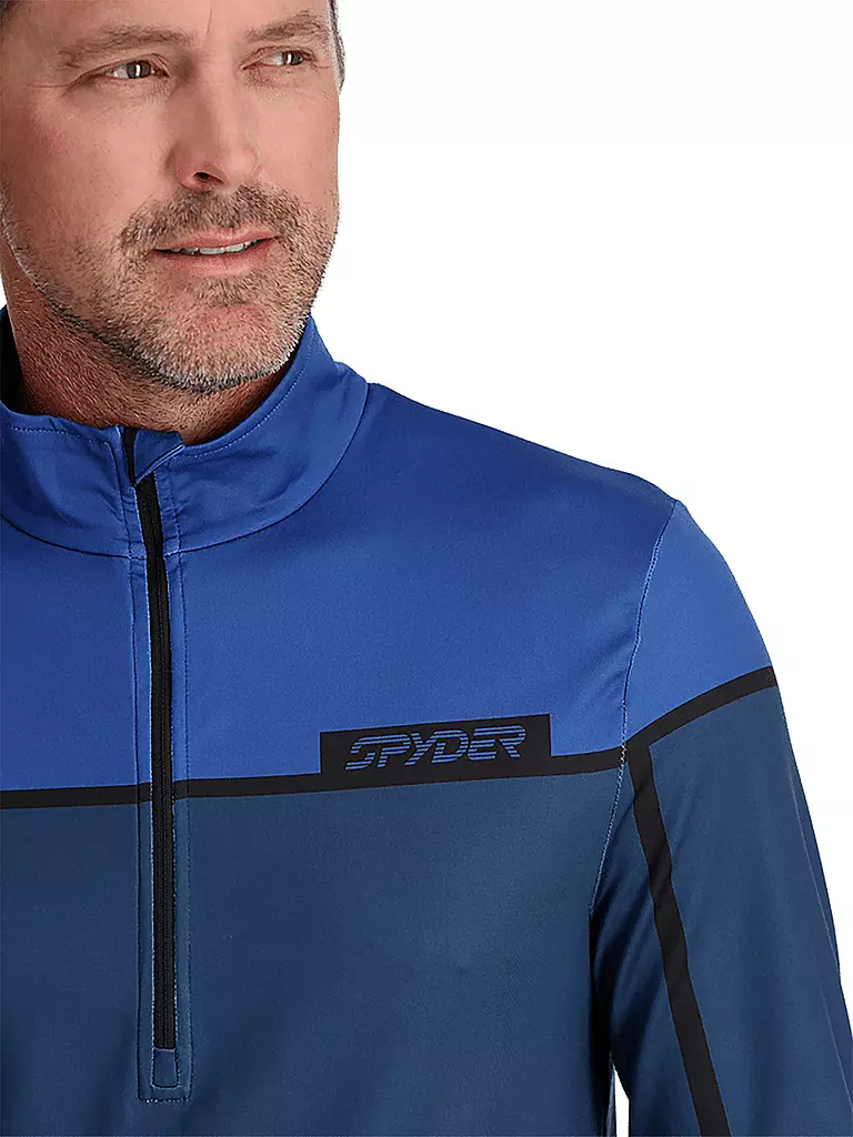 SPYDER | Herren Unterzieh Zipshirt Capitol | Azul oscuro