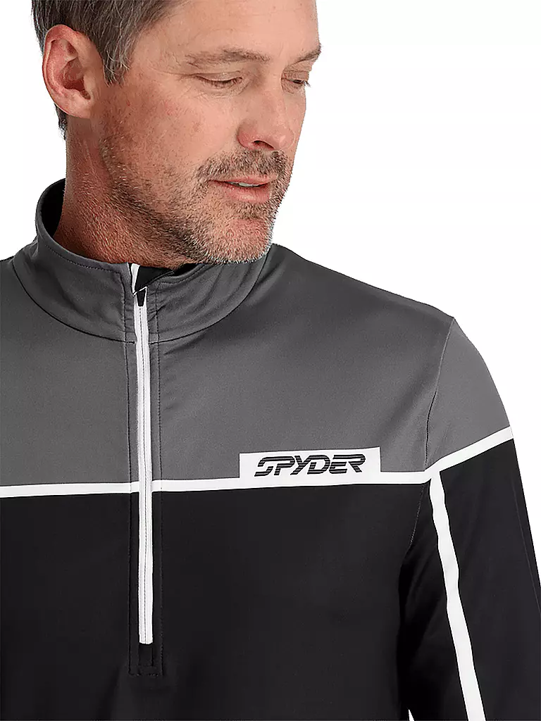SPYDER | Herren Unterzieh Zipshirt Capitol | Negro
