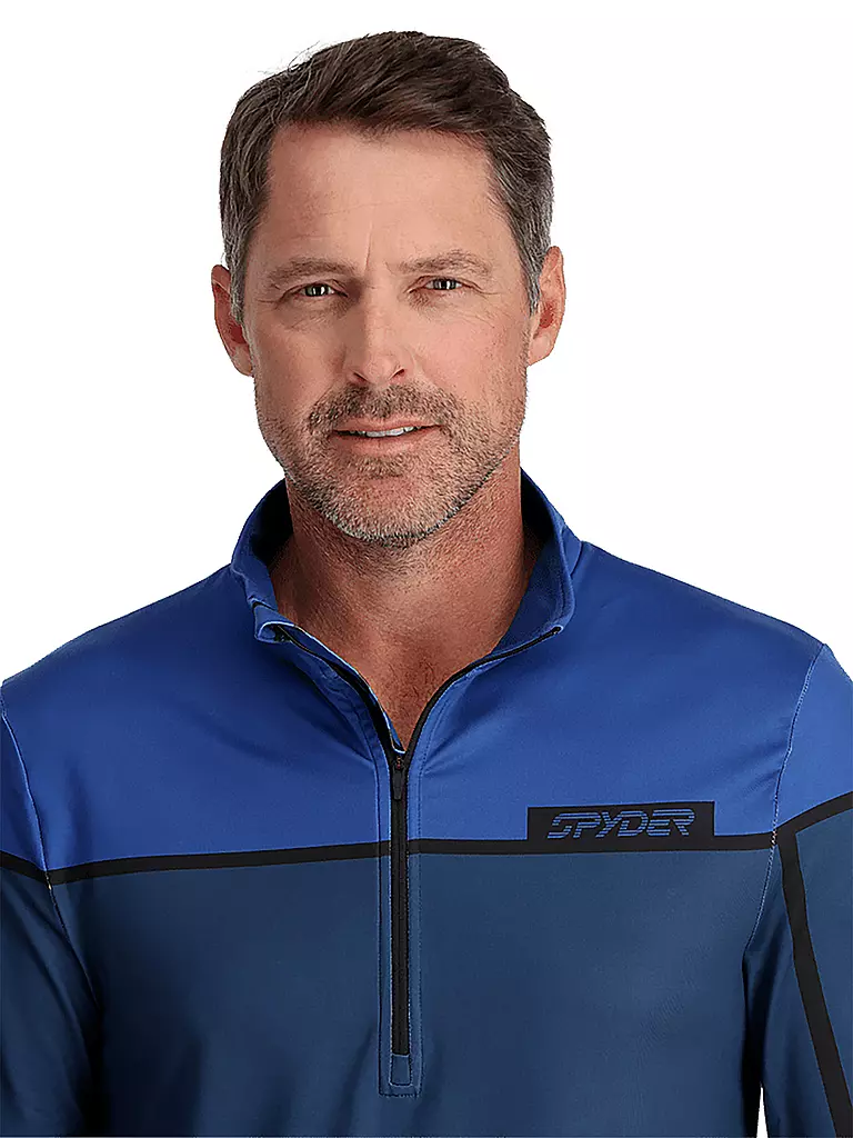 SPYDER | Herren Unterzieh Zipshirt Capitol | Azul oscuro