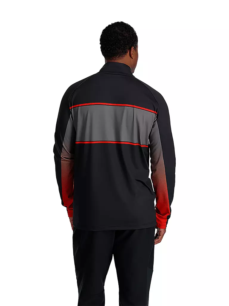 SPYDER | Herren Unterzieh Zipshirt Paramount | Negro
