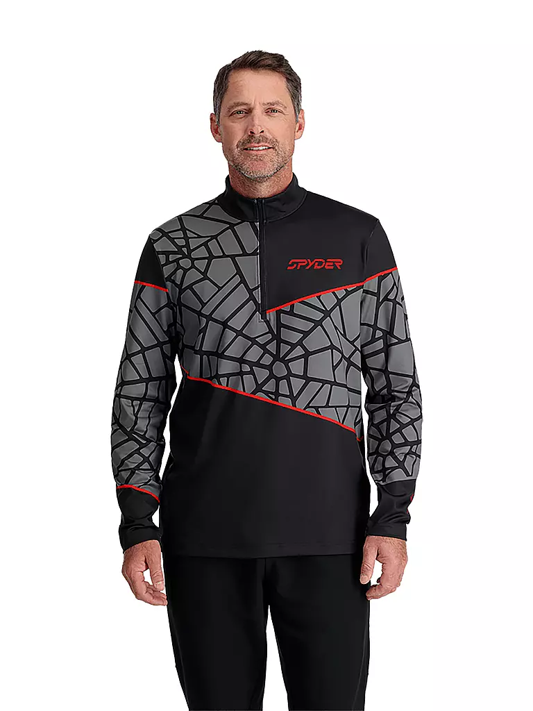 SPYDER | Herren Unterzieh Zipshirt Vital | Negro