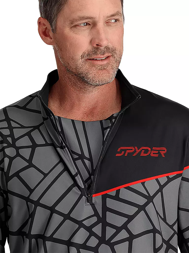 SPYDER | Herren Unterzieh Zipshirt Vital | Negro